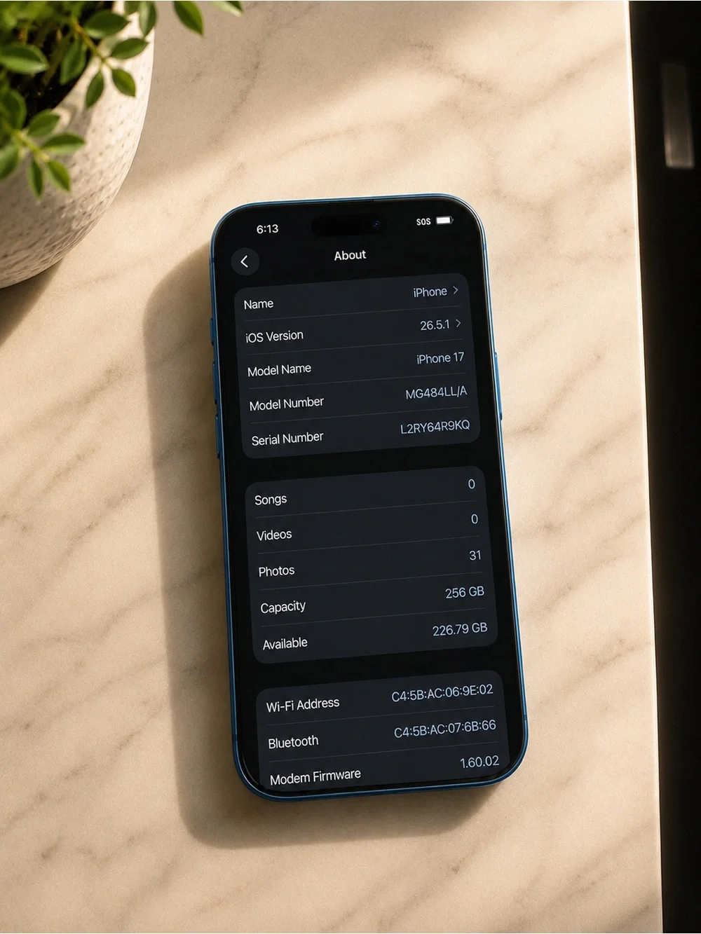 NEW! Apple iPhone 17 (carrier locked AT&T)